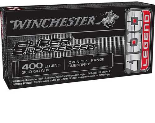 Winchester Sup400 Super Suppressed 400 Legend Open Tip Ammo