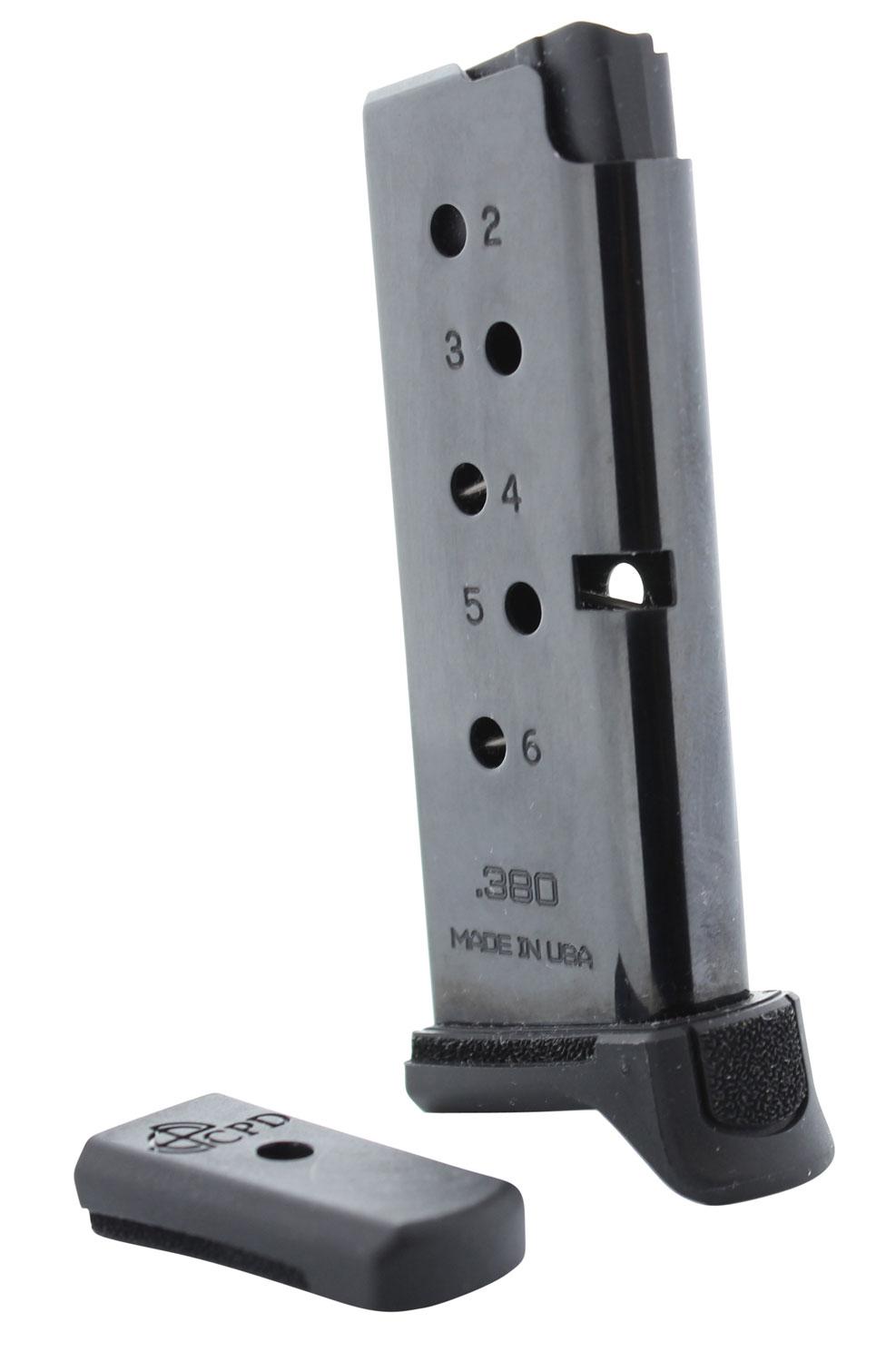 C Products Defense Handgun Magazines C Products Defense  C-Products Handgun Magazine Ruger LCP1 & Ruger LCP2 .380 ACP High Gloss Black Carbon Steel 6/rd