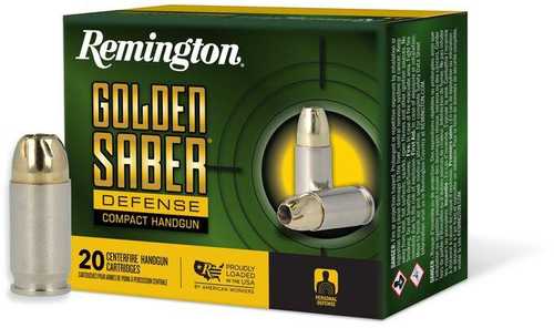 Remington Golden Saber Defense 380 ACP – Reliable Brass Jacket Hollow Point Performance