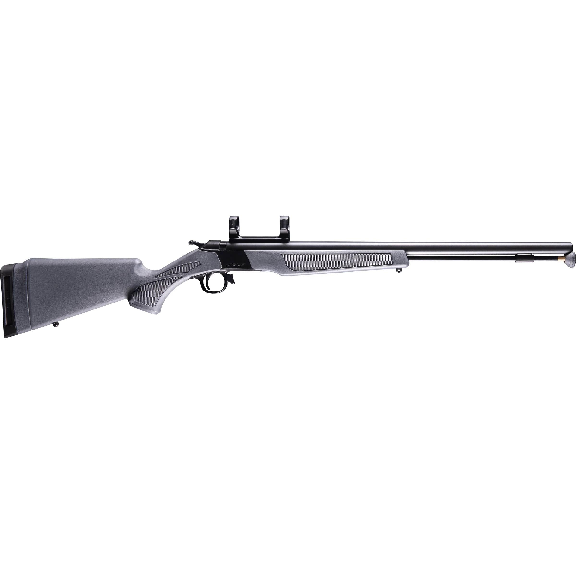 CVA Inline CVA WOLF V2 50 cal Blued Steel Muzzleloader Stealth Grey 0 MOA Pic Rail