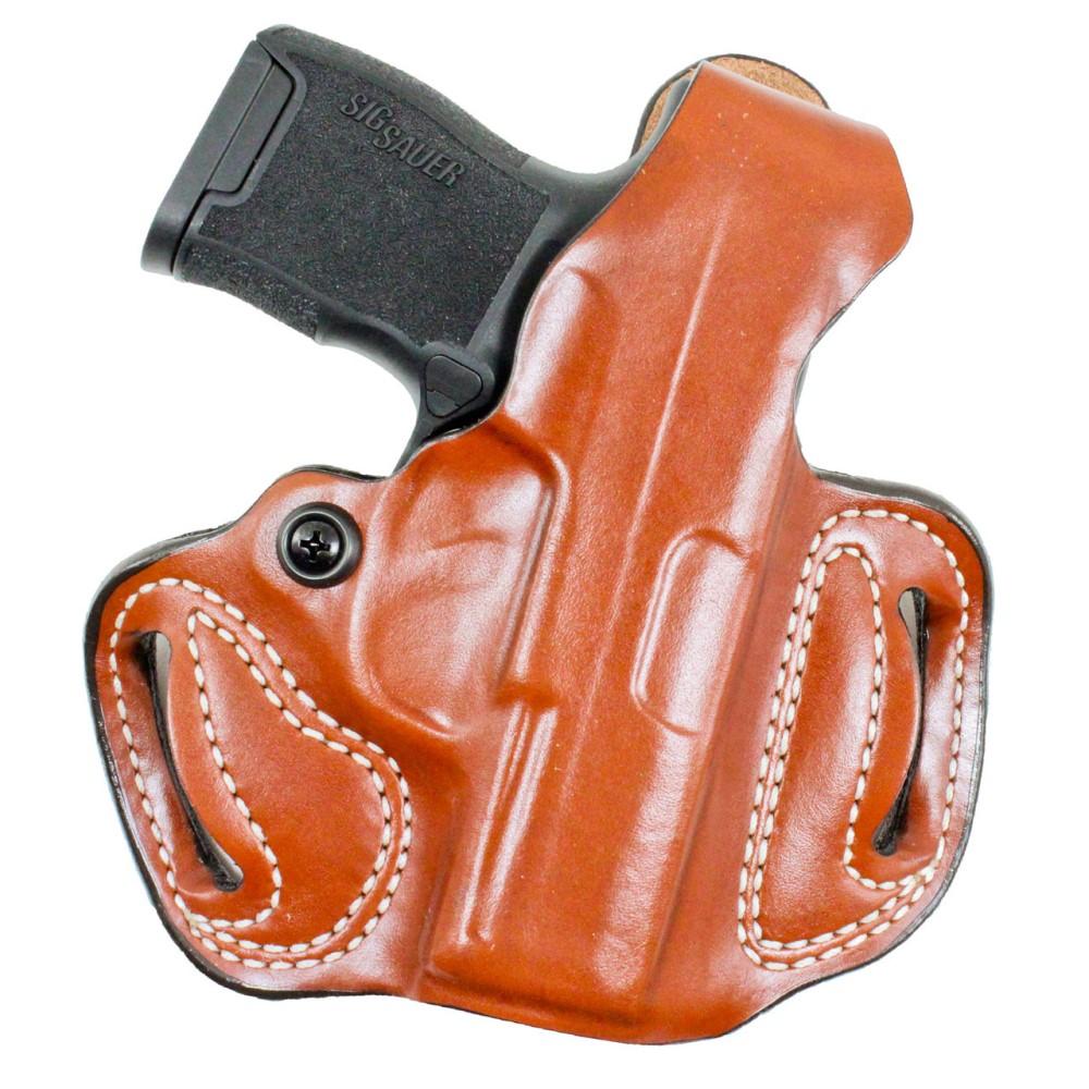 Desantis Leather Gun Holsters Desantis Leather DeSantis #085 Thumb Break Mini Slide Holster for Sig Sauer P365 Tan Right Hand