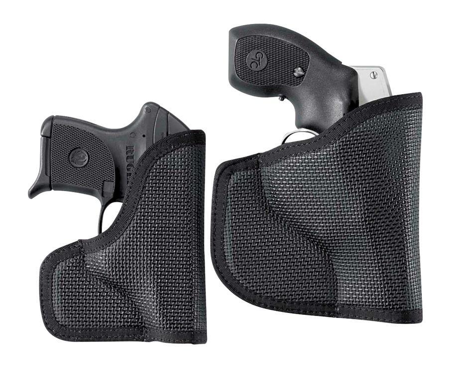 Desantis Leather Gun Holsters Desantis Leather DeSantis Nemesis Pocket Holster for Ruger LCP with Crimson Trace Black Ambi
