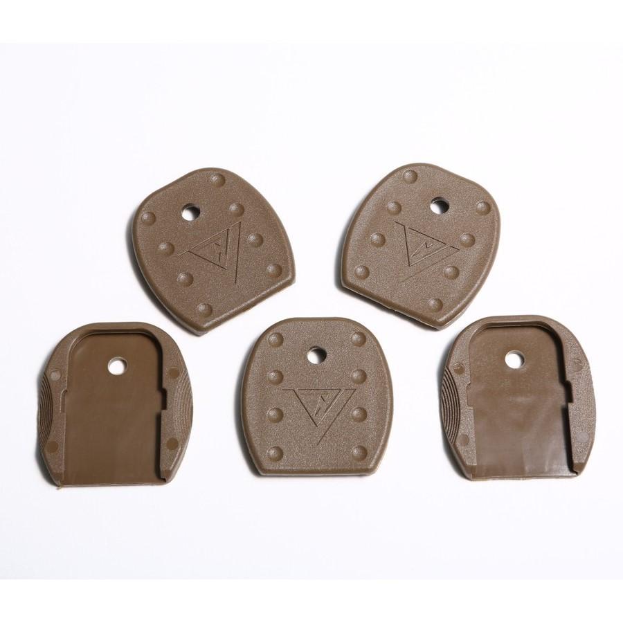 Tangodown Magazine Extensions Tangodown TangoDown Vickers Tactical Magazine Floor Plates for Glock 5pk Tan