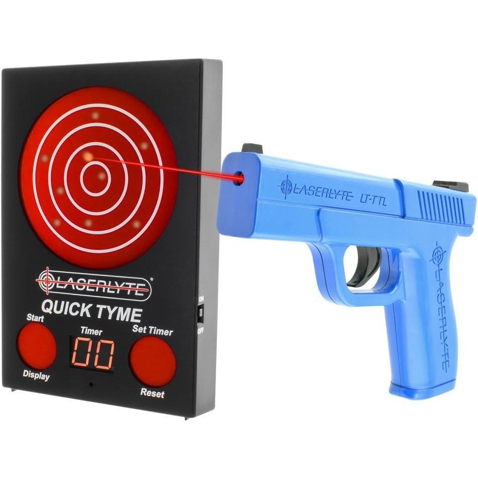 Laserlyte Laser Sights Laserlyte LaserLyte Quick Tyme Laser Trainer Target with Point of Impact Display and Training Handgun