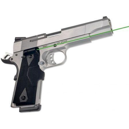Crimson Trace Laser Sights Crimson Trace Semi-Automatic Lasergrip - 1911 Gov't/Commander Front Activation Green Laser