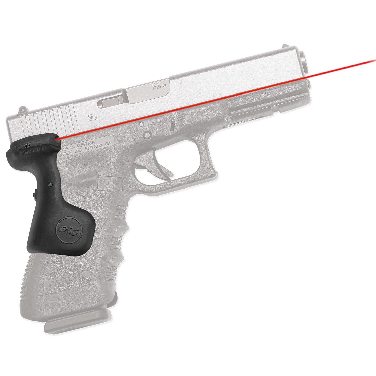Crimson Trace Optics|Laser Sights Crimson Trace Semi-Automatic Lasergrip - for Glock 3rd Generation Full Size .17/22/.31/.35