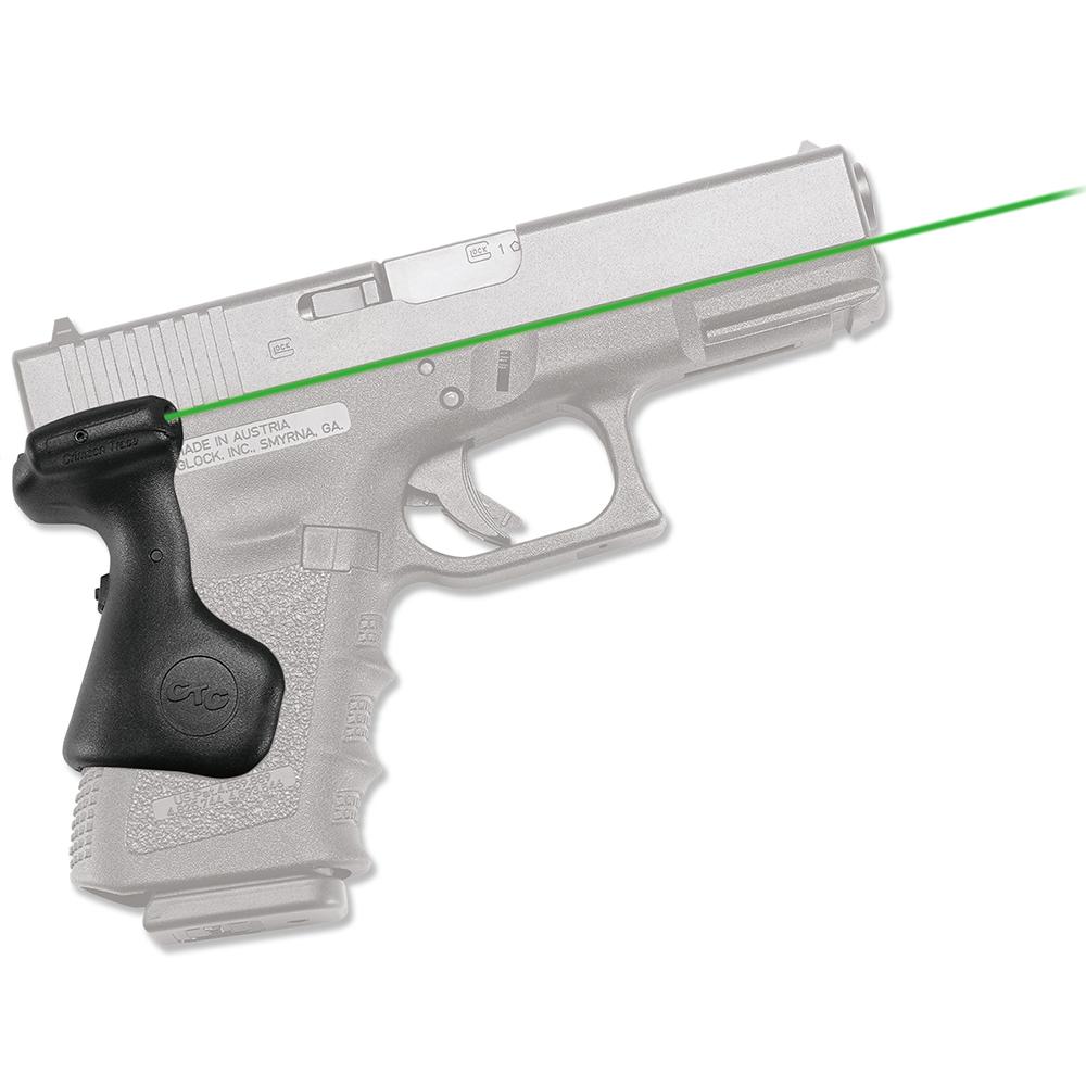Crimson Trace Laser Sights Crimson Trace Semi-Automatic Lasergrip Green Laser for Glock 3rd Gen Compact Pistols 19/23/25/32