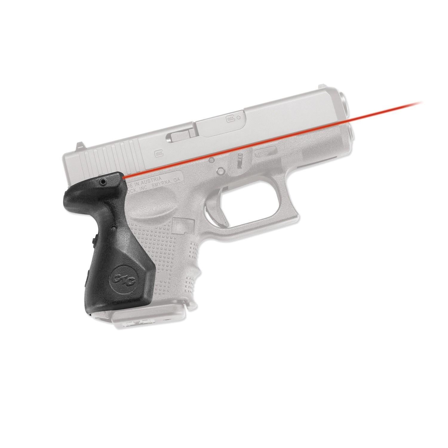 Crimson Trace Optics|Laser Sights Crimson Trace Semi-Automatic Lasergrip - for Glock 4th Generation Sub-Compact .26/.27/.33