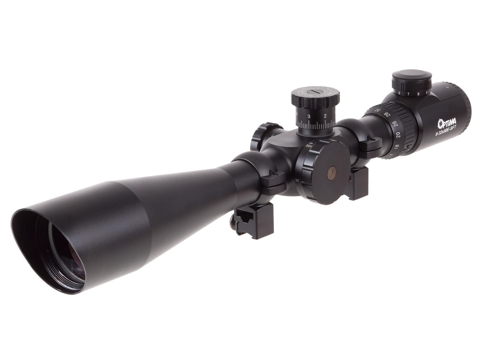 Hatsan USA / Escort Shotguns Centerfire Scopes Hatsan USA / Escort Shotguns Hatsan Optima Air Rifle Scope - 8-32x50E-SFT 30mm Illum Mill-Dot - Black