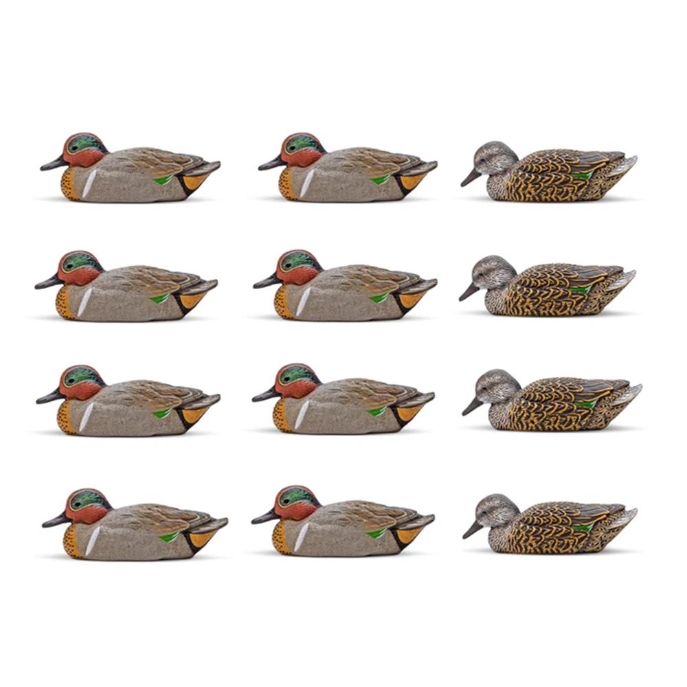 AdvenTec LLC dba Rig Em Right Outdoors Duck Decoys AdvenTec LLC dba Rig Em Right Outdoors Rig 'Em Right Mainline Series Green-Winged Teal Duck Decoy 12/ct