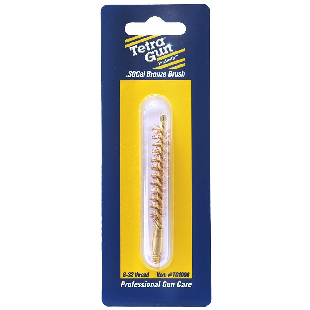 Tetra Gun Cleaning Brushes Mops and Swabs Tetra Gun Tetra ProSmith Brass Core Bronze Brush (8/32 Thread) .30 cal