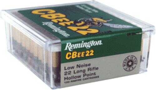 Remington 22 Long Rifle 100 Rounds Ammunition - Low Noise 33 Grain Hollow Point
