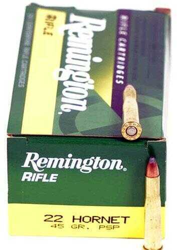 Remington 22 Hornet 50 Rounds 45 Grain Soft Point Ammo