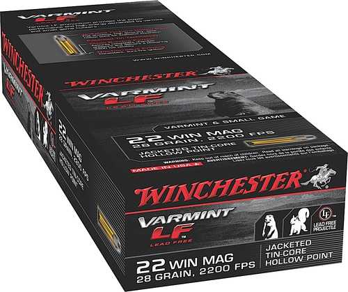 Winchester Varmint LF .22 WMR Ammunition - 50 Rounds of High Performance Poly Tip 25 Grains
