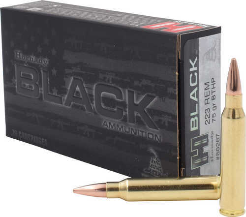 Hornady 223 Remington 75 Grain BTHP Match Ammo 20 Rounds