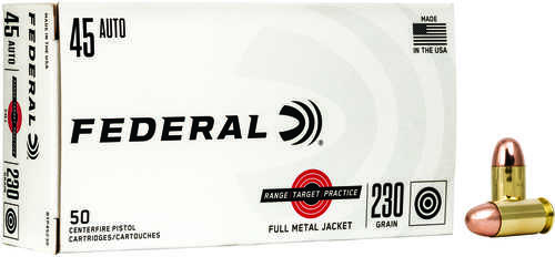Federal 45 ACP 50 Rounds Ammunition – High-Quality Full Metal Jacket