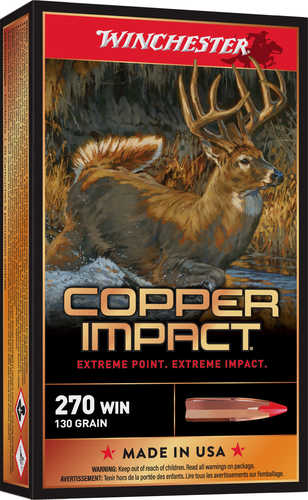 Winchester Copper Impact 270 Win 130gr Lead-Free 20rd Ammo