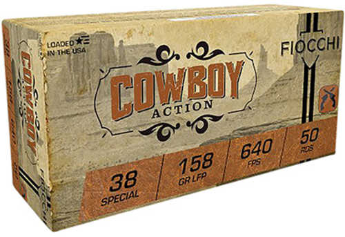 Fiocchi 38CA Cowboy Action 38 Special – Precision Lead Flat Point Ammunition