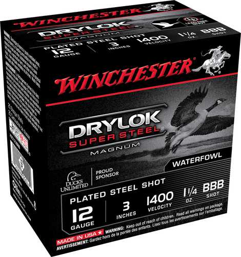 12 Gauge 25 Rounds Winchester 3 Inch Steel Shot Ammo