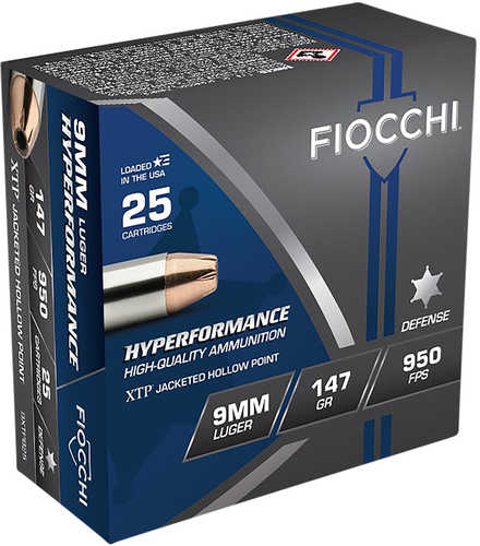 Fiocchi 9MM 147 Grain Hollow Point Ammo – Reliable Terminal Performance