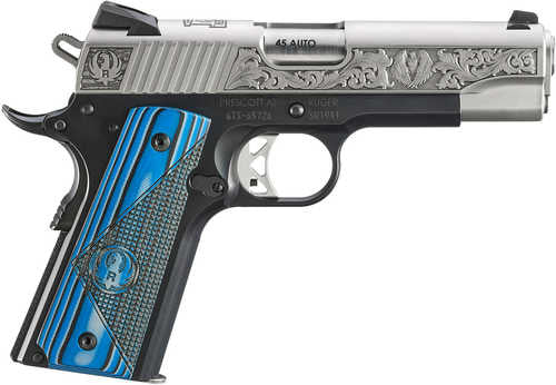 Ruger SR1911 Street Edition Pistol 45 ACP 4.25" Barrel 7Rd Stainless Slide Black Finish