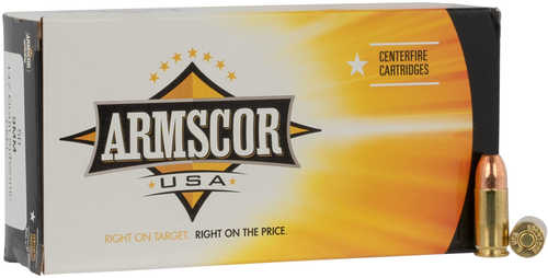 Armscor 9mm Luger 50 Rounds Ammunition – 147 Grain Full Metal Jacket