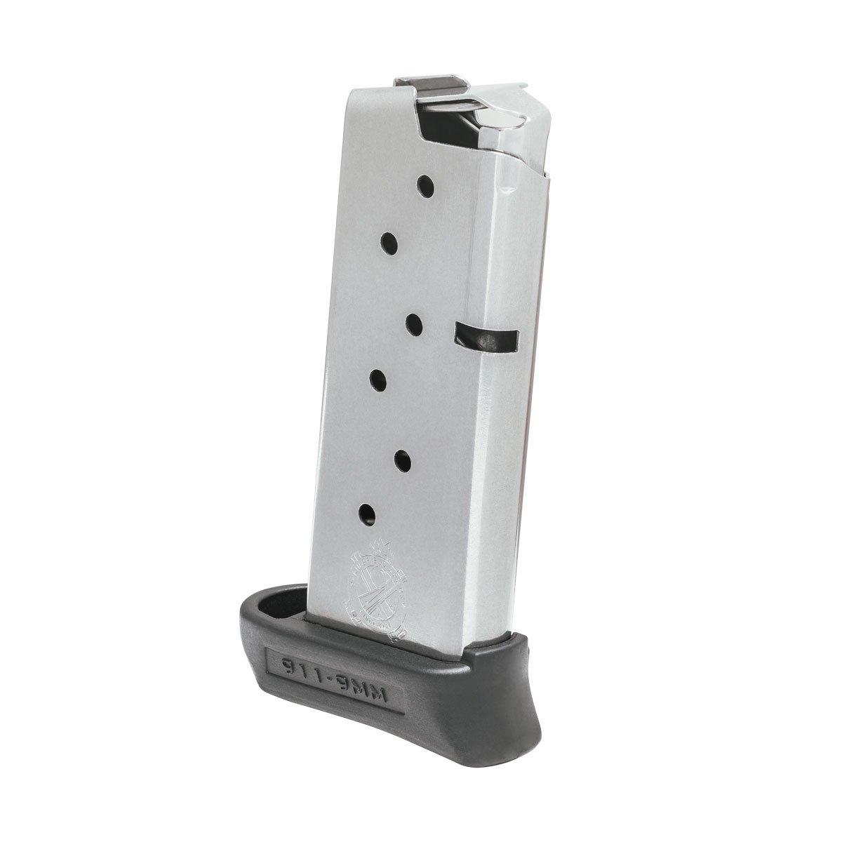 Springfield Armory Gun Parts|Handgun Magazines Springfield Armory Springfield 911 Stainless Steel Magazine With Pinky Extension 9mm 7/rd