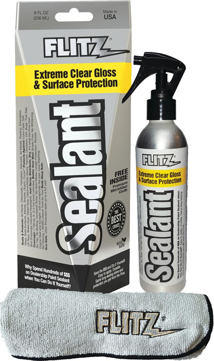 Flitz Gun Oils &amp; Gun Cleaning Solvents Flitz FLITZ SEALANT 8 OZ SPRAY BOTTLE With FREE MICROFIBER