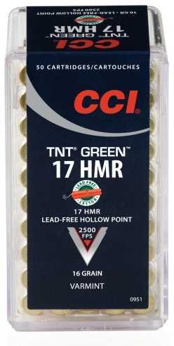 CCI 17 HMR 50 Rounds Ammunition - 16 Grain Ballistic Tip for Accurate Performance