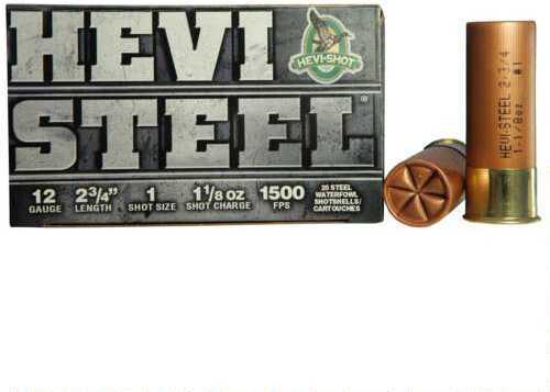 12 Gauge Hevi Steel 25 Rounds 2.75 Inch 1.13 Ounce Steel Six