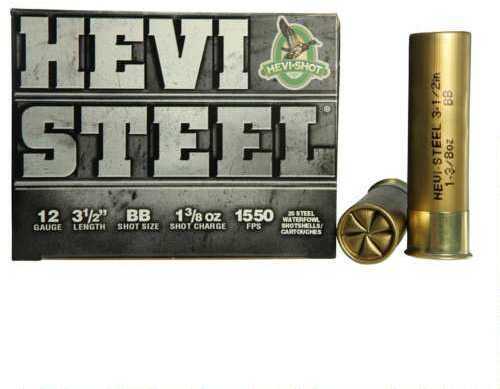 12 Gauge HEVI Metal 25 Rounds 1 5 Oz BB Steel Shot