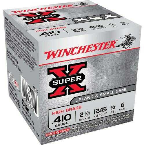 410 Gauge Winchester Lead Shot Ammunition 25 Rounds