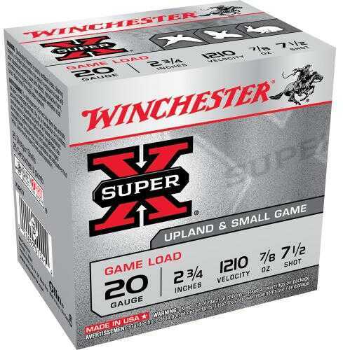 Winchester 20 Gauge 25 Rounds Ammo Two Three Quarters Lead