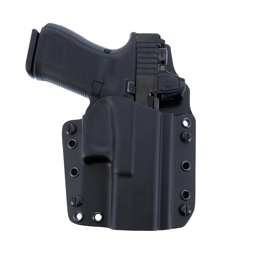 Galco Gun Holsters Galco Galco Corvus Belt IWB Holster for Glock 43X MOS With Red Dot Black Right Hand