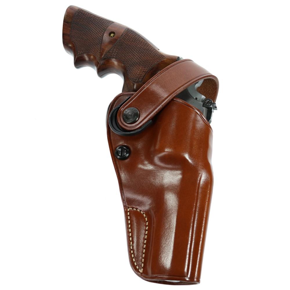Galco Gun Holsters Galco Galco DAO Strongside/Crossdraw Belt Holster for S&W K&L Frame with 6" Barrel Tan Right Hand