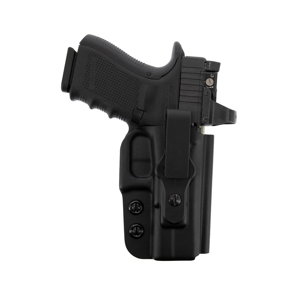 Galco Gun Holsters Galco Galco Triton 3.0 Kydex Strongside/Crossdraw IWB Holster for Glock 43X MOS With Red Dot Black Right Hand