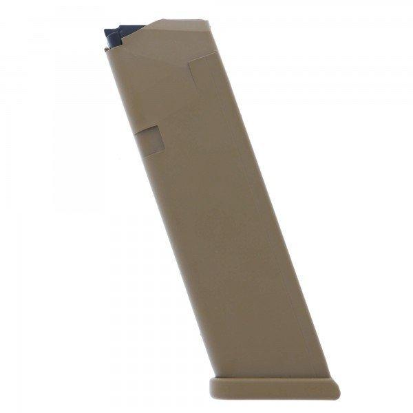 Glock Handgun Magazines Glock Gen5 Factory Magazine G17 G17L G19 G19X G26 G34 9mm Luger - Coyote 17/rd (Pkg)