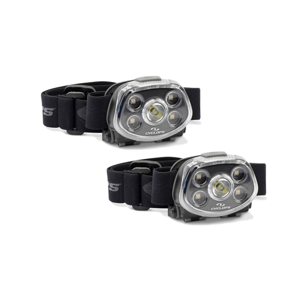Gsm Headlamps Gsm Cyclops Force XP Headlamp 350 Lumens Black 2/ct