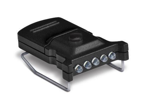 Gsm Headlamps Gsm Cyclops Micro Hat Clip Light - 5 LED Bulb White Black