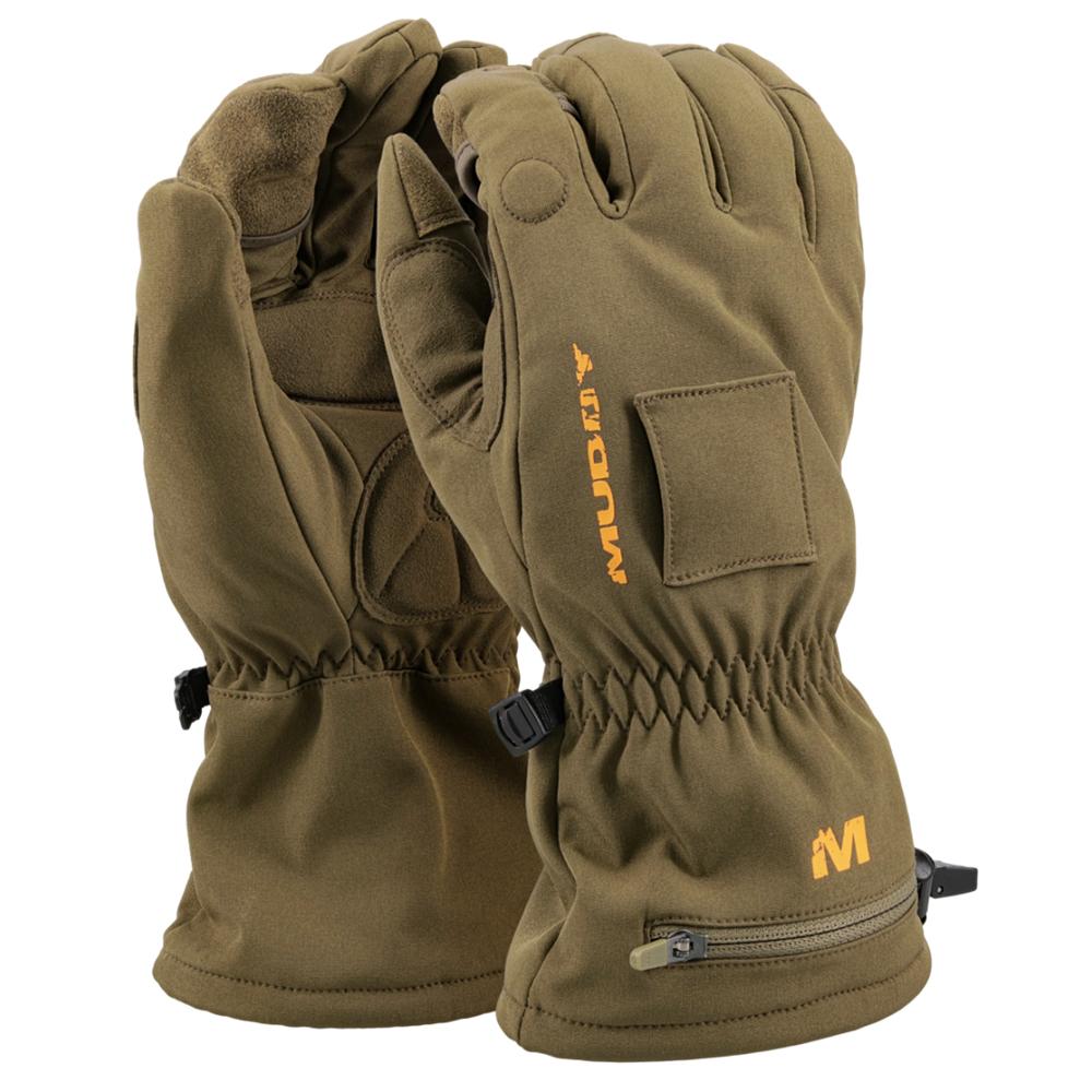 Gsm Gloves Gsm Muddy Nucleus Heated Softshell Gloves Brown Clay M