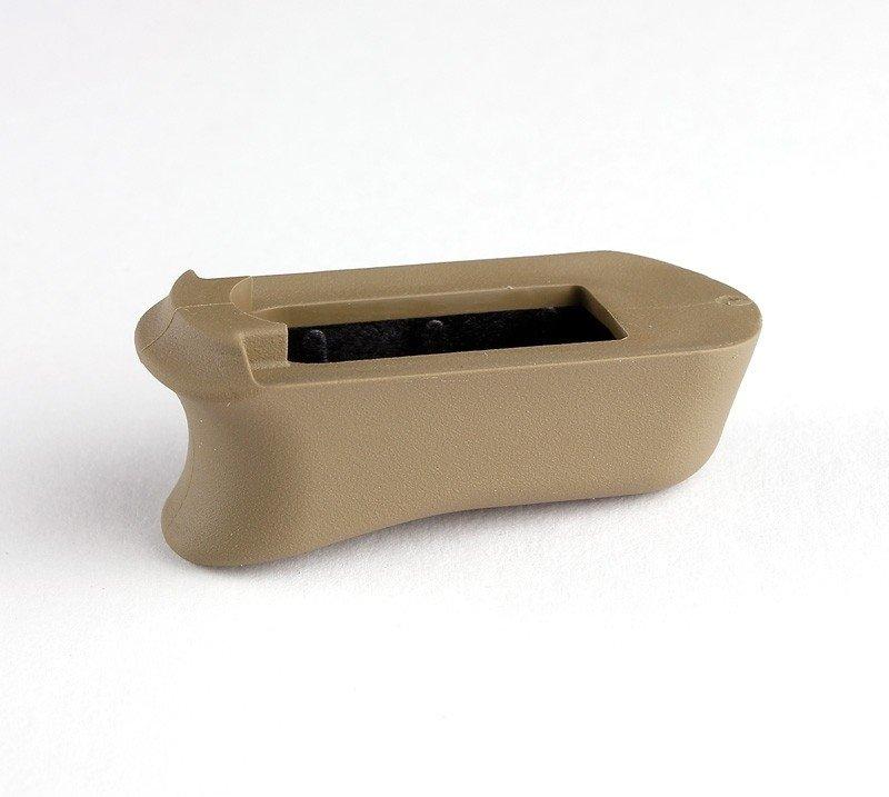 Hogue Magazine Extensions Hogue  Kimber Micro 9 Rubber Magazine Extended Base Pad Flat Dark Earth