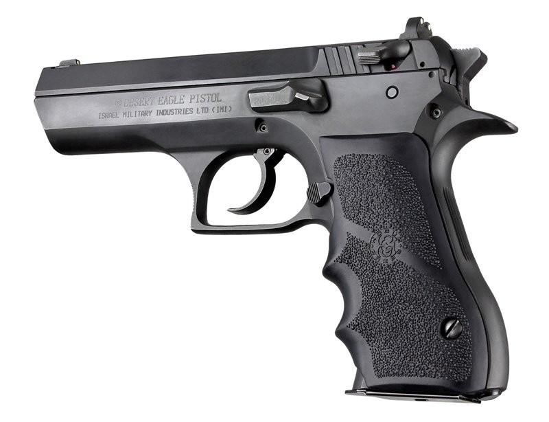 Hogue Grips Hogue  Hogue Magnum Research Baby Eagle 40/9mm Jericho & Uzi Eagle Rubber Grips with Finger Grooves