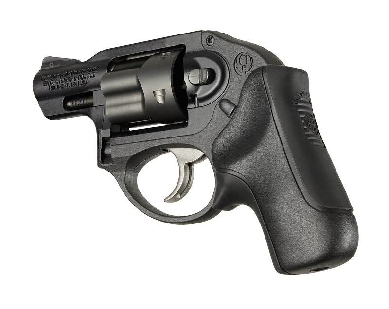 Hogue Grips Hogue  Ruger LCR: Black Rubber Bantam Boot Tamer Cushion Grip without Finger Grooves
