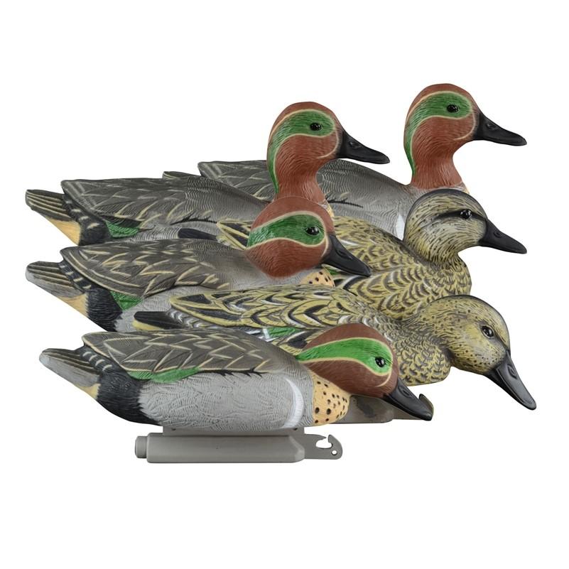 Higdon Outdoors Duck Decoys|Hunting Higdon Outdoors Higdon Outdoors Standard Green Wing Teal Foam Filled 6pk