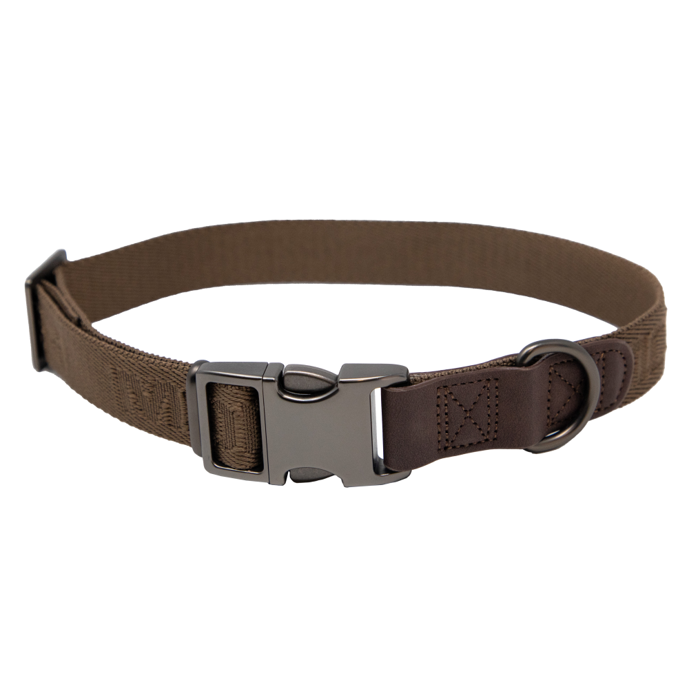 Higdon Outdoors Collars &amp; Leashes Higdon Outdoors MoMarsh Adjustable Dog Collar 15"-23" Chocolate Brown