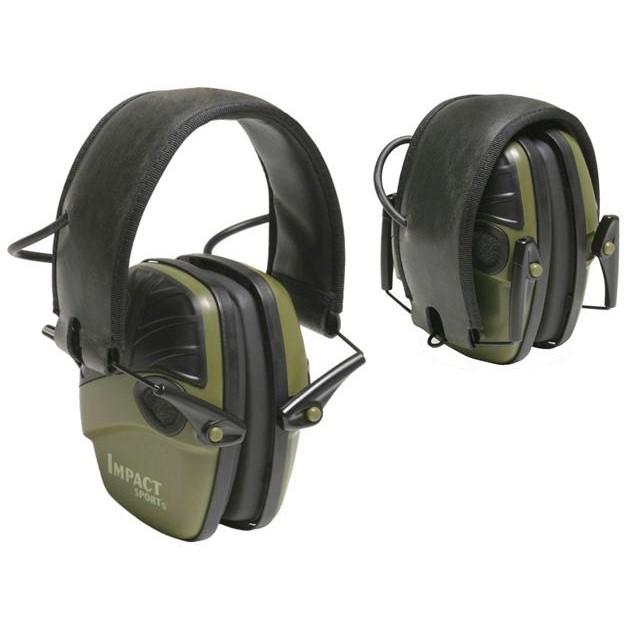 Honeywell Safety Products USA Ear Muffs Honeywell Safety Products USA Howard Leight Impact Sport Electronic Earmuff 22dB Olive Green