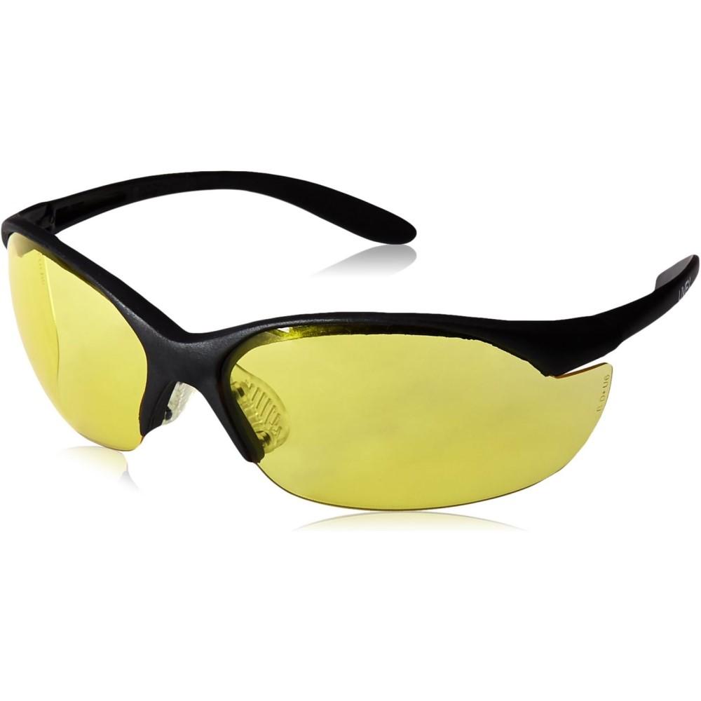 Honeywell Safety Products USA Shooting Glasses Honeywell Safety Products USA Howard Leight UVEX Vapor II Shooting Glasses Anti-Fog Black with Amber Lens