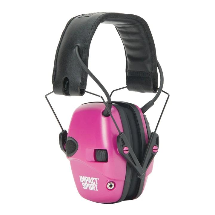 Honeywell Safety Products USA Ear Muffs Honeywell Safety Products USA Howard Leight New Impact Sport Classic Small Earmuff - Berry Pink 22dB NRR