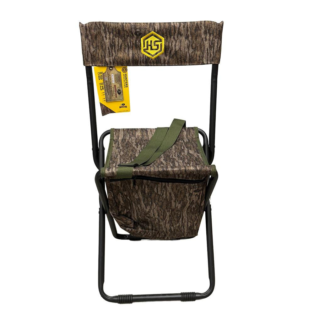 Hunters Specialties Blind Chairs Hunters Specialties  Hunters Specialties Camo DoveChair with Back Mossy Oak New Bottomland