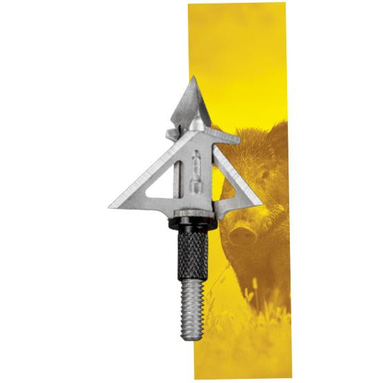 Bear Archery Broadheads Field &amp; Specialty Points|Hunting Bear Archery SIK 3-Blade Mechanical F3CB Crossbow Broadhead - Silver and Black